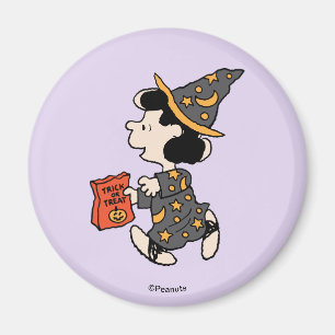 Imán Disfraz de bruja Lucy de Peanuts para Halloween