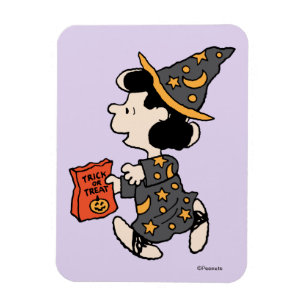 Imán Disfraz de bruja Lucy de Peanuts para Halloween