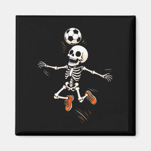 Imán Disfraz de calavera de balón de fútbol para niños