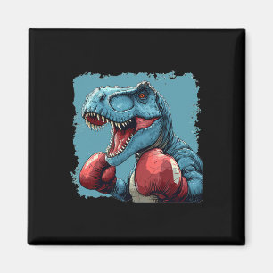 Imán Disfraz de Dinosaurio Boxeador Para Amantes del Bo