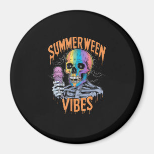Imán Disfraz de fiesta de verano Summerween divertido