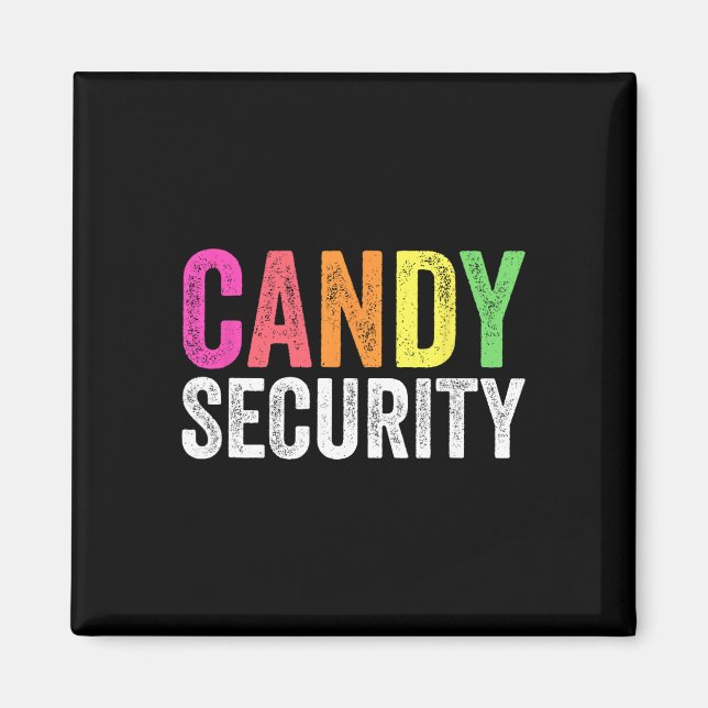 Imán Disfraz de Fun Candy Security Halloween (Frente)