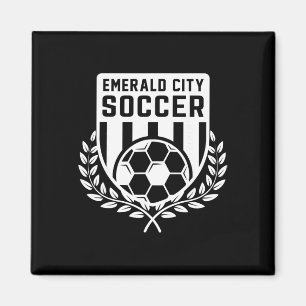 Imán Disfraz de fútbol de la ciudad esmeralda del mago 