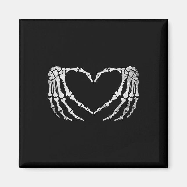 Imán Disfraz de Halloween con Rótulo del corazón para e (Frente)