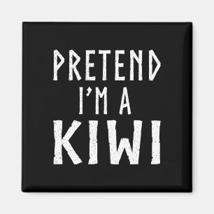 Imán disfraz de halloween de familia de kiwi a juego