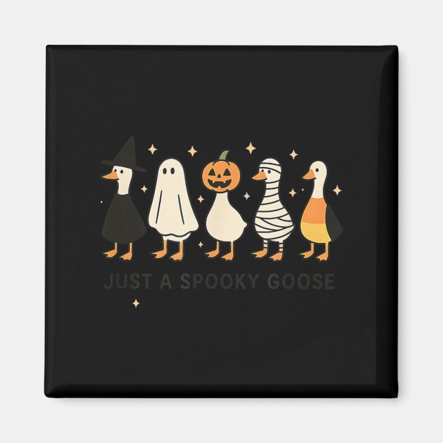 Imán Disfraz de Halloween de ganso espeluznante (Frente)