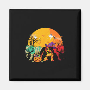 Imán Disfraz de Halloween en Bulldog inglés para los am