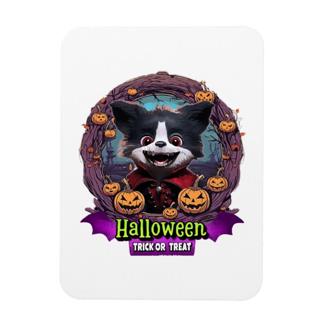Imán Disfraz de Halloween para cachorro (Vertical)