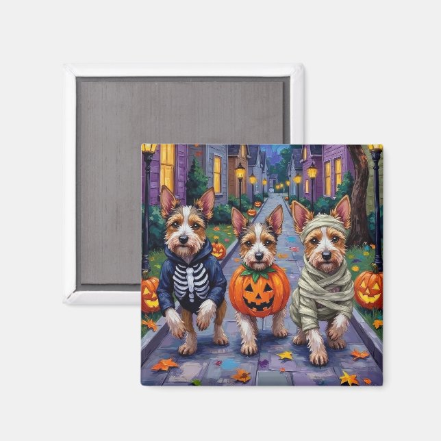 Imán Disfraz de Halloween para trucos o trato de Biewer (Anverso/Reverso)