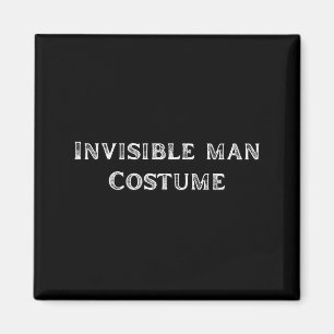 Imán Disfraz de hombre invisible divertido y perezoso p