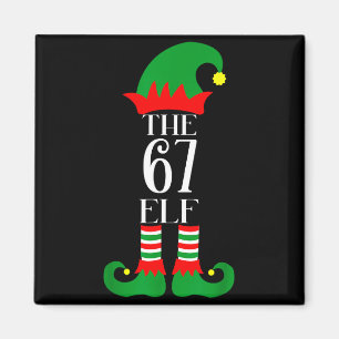 Imán Disfraz de Navidad de 67 Elfos Pijama 67 Meme Gen