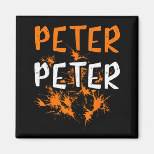 Imán Disfraz de pareja Peter Pumpkin Eater Splash Hallo