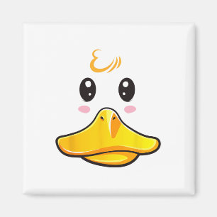 Imán Disfraz de pato cúbito de goma Ducky Face Hallowee