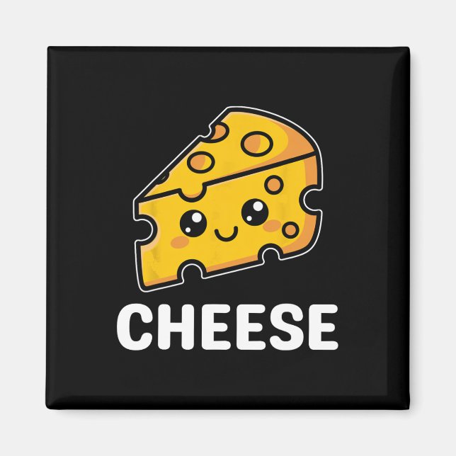 Imán Disfraz de queso Mac Macaroni Kawaii Halloween (Frente)