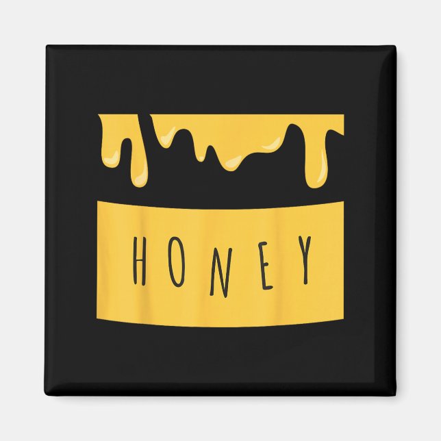 Imán Disfraz de tarro de miel de Honeypot (Frente)