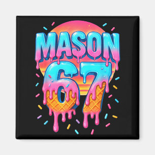 Imán Disfraz Mason 67 Helado Béisbol Goteo 6 7 Meme 