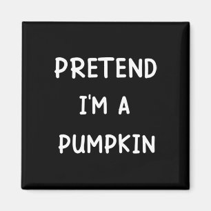 Imán Disfraz perezoso de Halloween finge que soy una ca