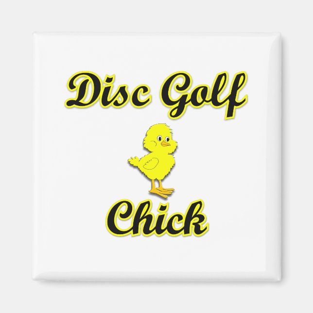 Imán Disk Golf Chick (Frente)
