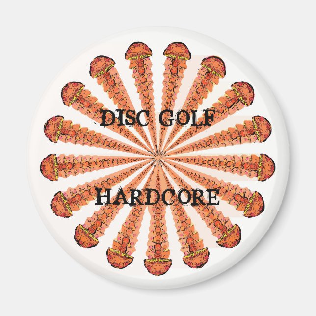IMÁN DISK GOLF HARDCORE (Frente)