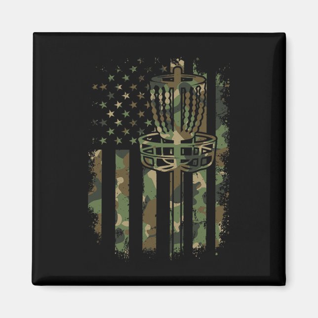 Imán Disk Golf Us Flag Disk Basket Us Flag Disk Go (Frente)