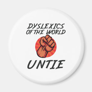 Imán Disléxica del regalo de la dislexia del mundo