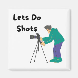 Imán Disparemos con un fotógrafo y una cámara