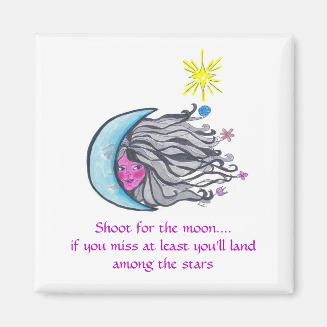 Imán Disparo por la luna (Frente)