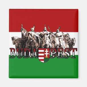 Imán Disposición de héroes húngaros de Budapest con ban