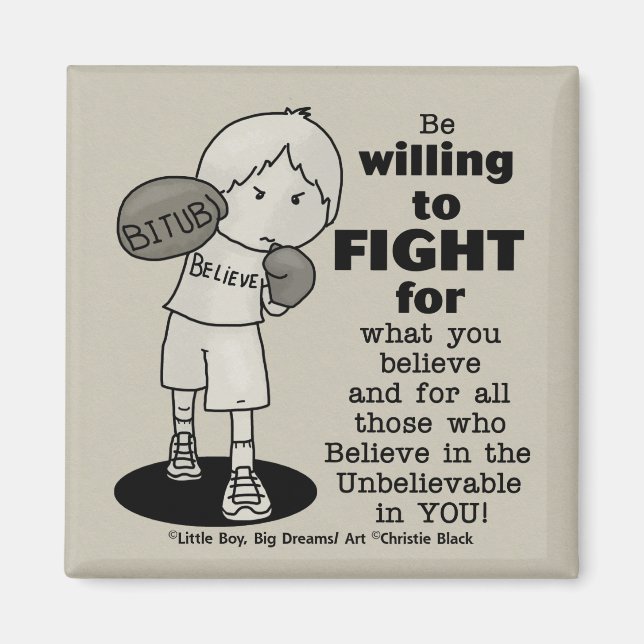 Imán Dispuesto a luchar (Frente)