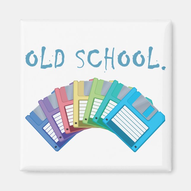 Imán disquetes de escuela antigua (Frente)