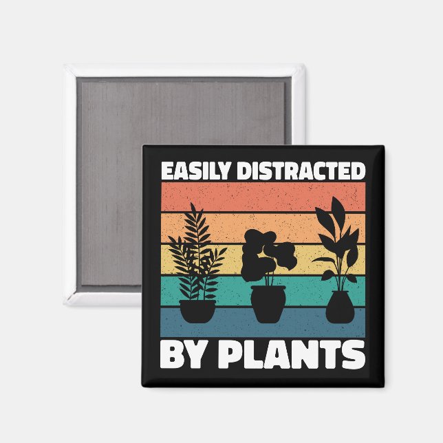 Imán Distraído Fácilmente Por Las Plantas Amantes De Lo (Anverso/Reverso)