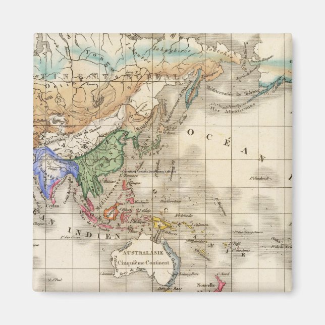 Imán Distribución género humano primitivo (Frente)