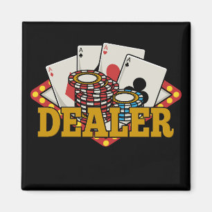 Imán Distribuidor de Casino Poker