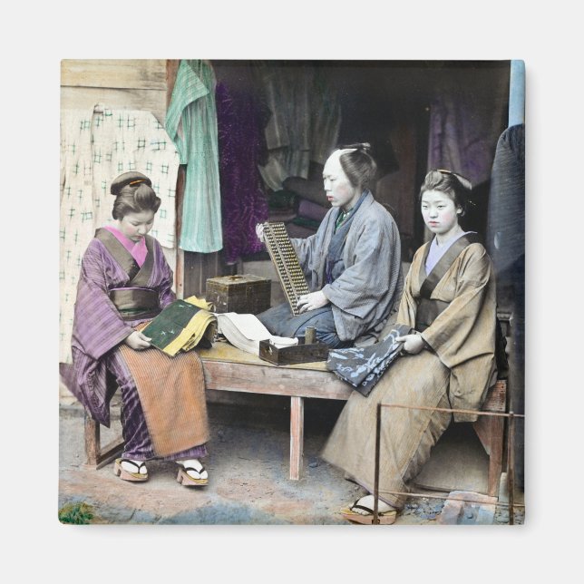 Imán Distribuidor de tela de Japón 1870 (Frente)