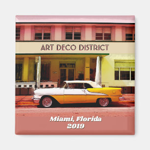 Imán Distrito del art déco, Miami, la Florida sin año