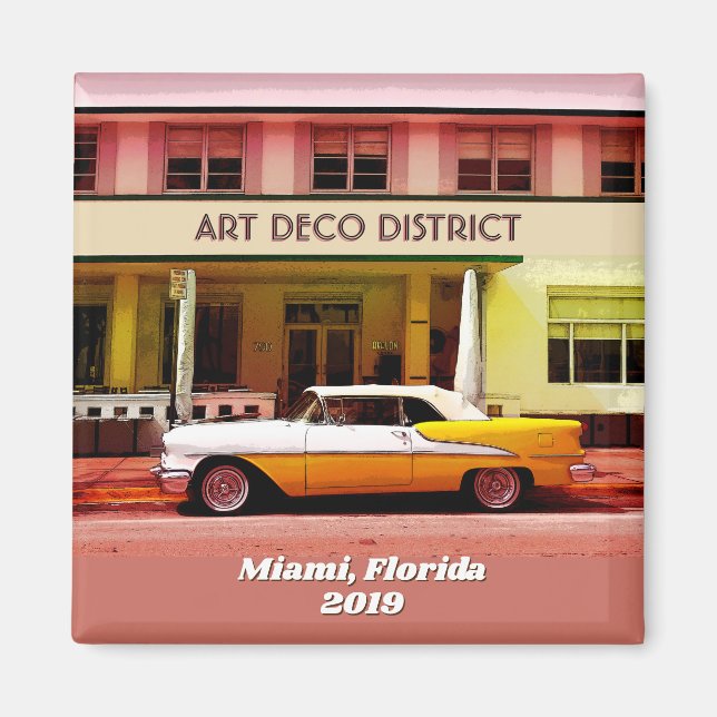 Imán Distrito del art déco, Miami, la Florida sin año (Frente)