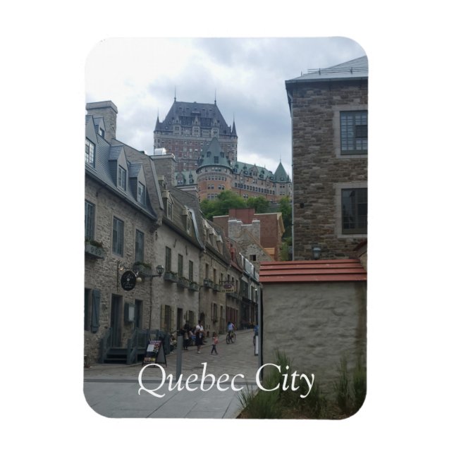 Imán Distrito histórico en la ciudad de Quebec (Vertical)