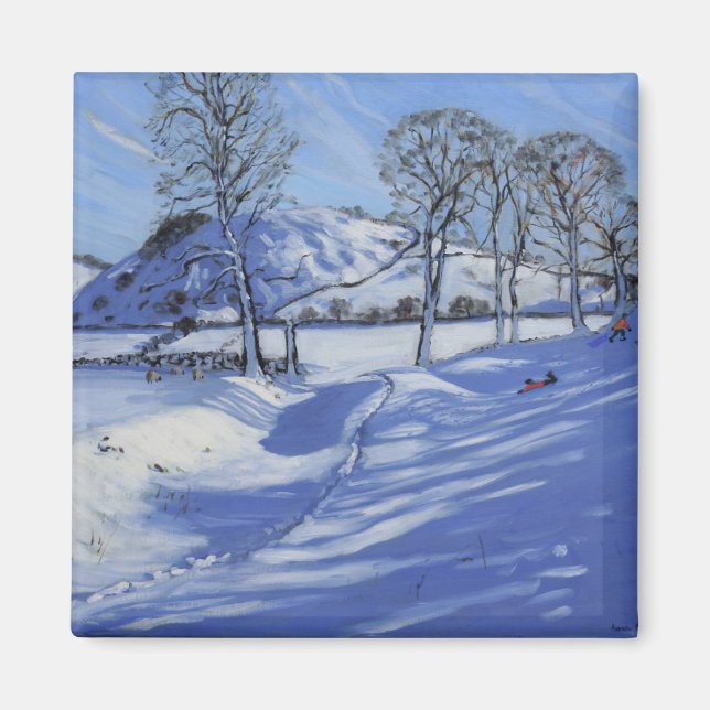 Imán Distrito Peak de Sledging Derbyshire 2012 (Frente)