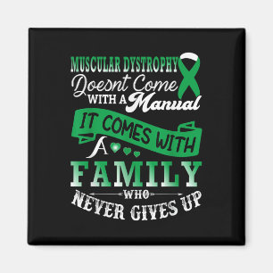 Imán Distrofia muscular Conciencia Familia Apoyo Verde