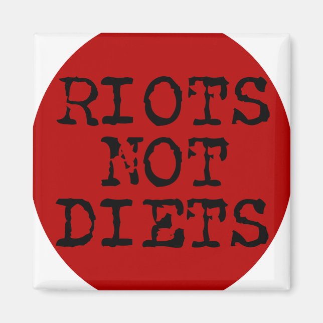 Imán Disturbios no dietas (Frente)