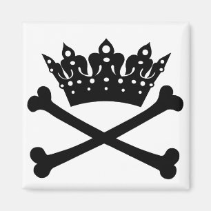 Imán "¡DIVA al Hueso!" Mapa de huesos cruzados