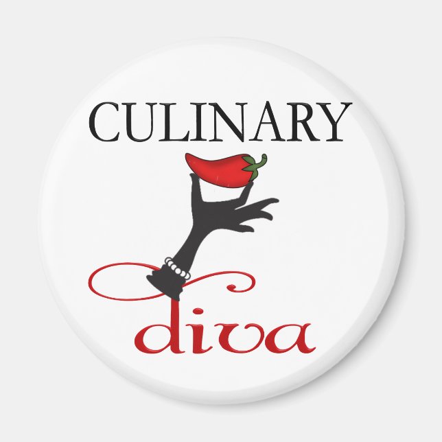 Imán Diva culinaria (Frente)