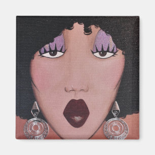Imán "Diva de belleza negra"