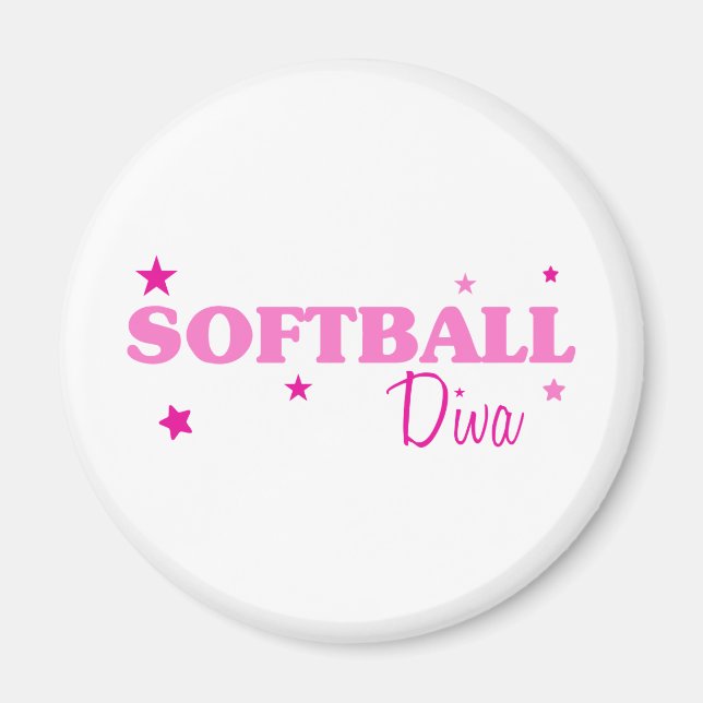 Imán Diva de Softbol (Frente)