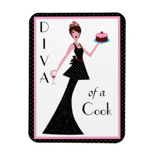 Imán "Diva de un cocinero"