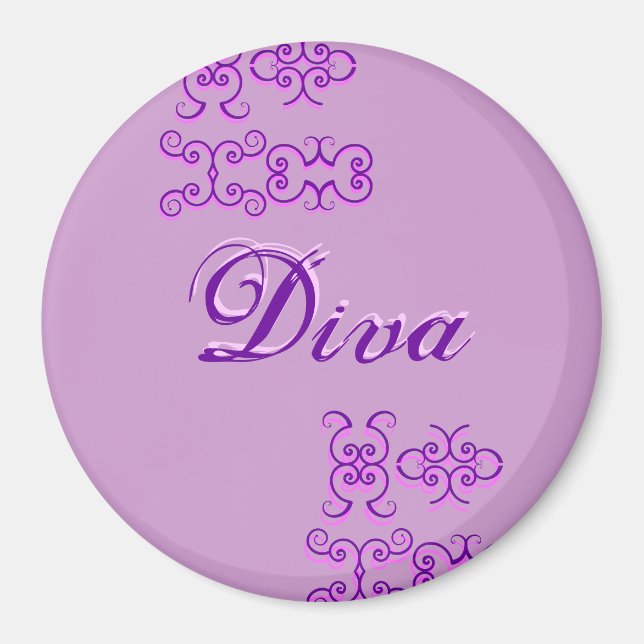 Imán Diva Designer Name II Magnet (Frente)