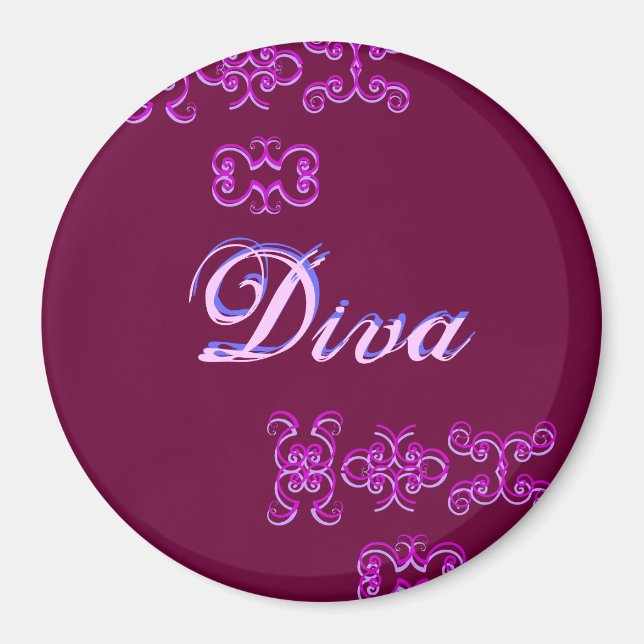 Imán Diva Designer Name IV Magnet (Frente)