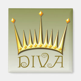 Imán diva en oro AH2010