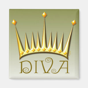 Imán diva en oro AH2010