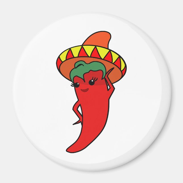 Imán Diva Kawaii Picante (Frente)
